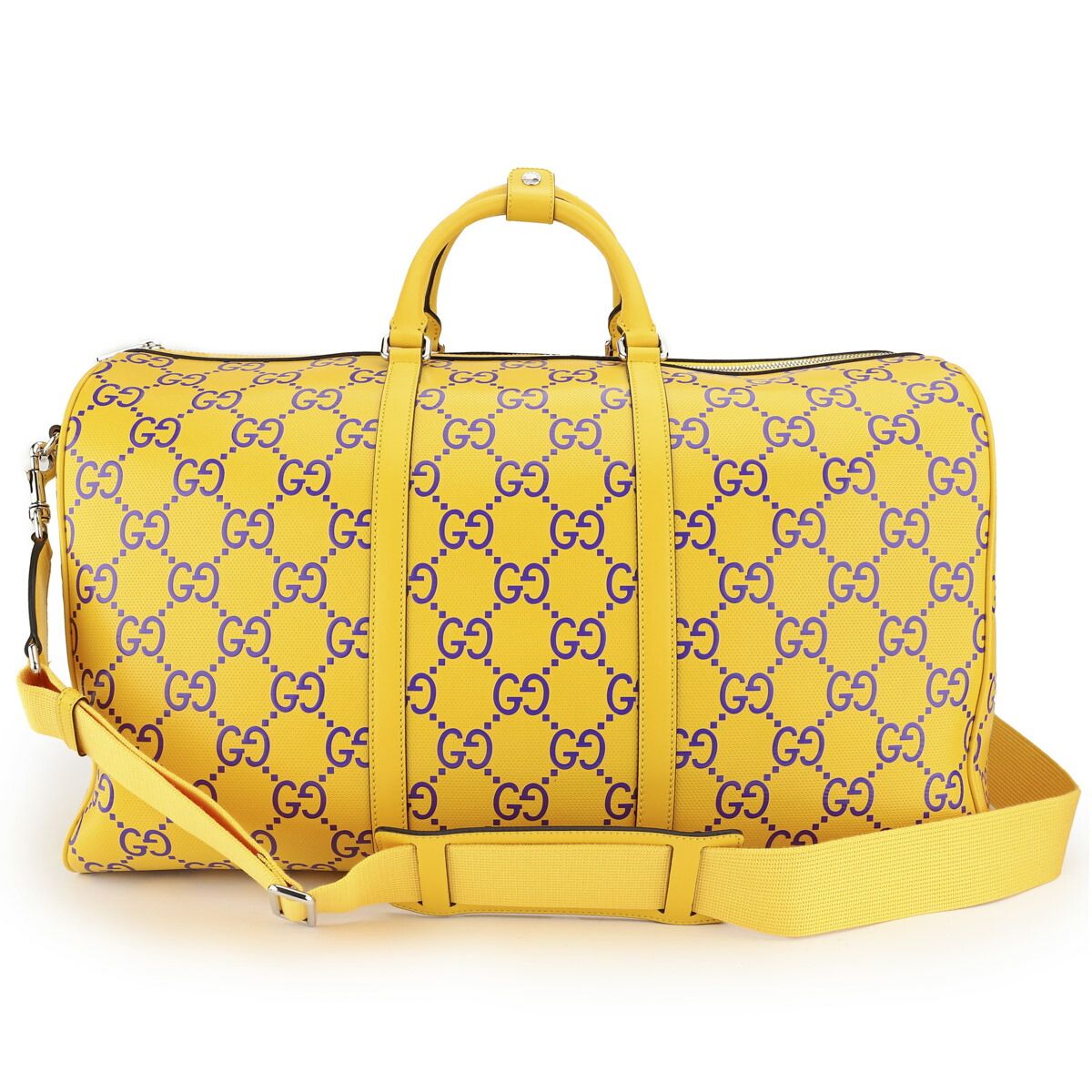 グッチ GUCCI ボストンバッグ GGスプリーム イエロー|パープル