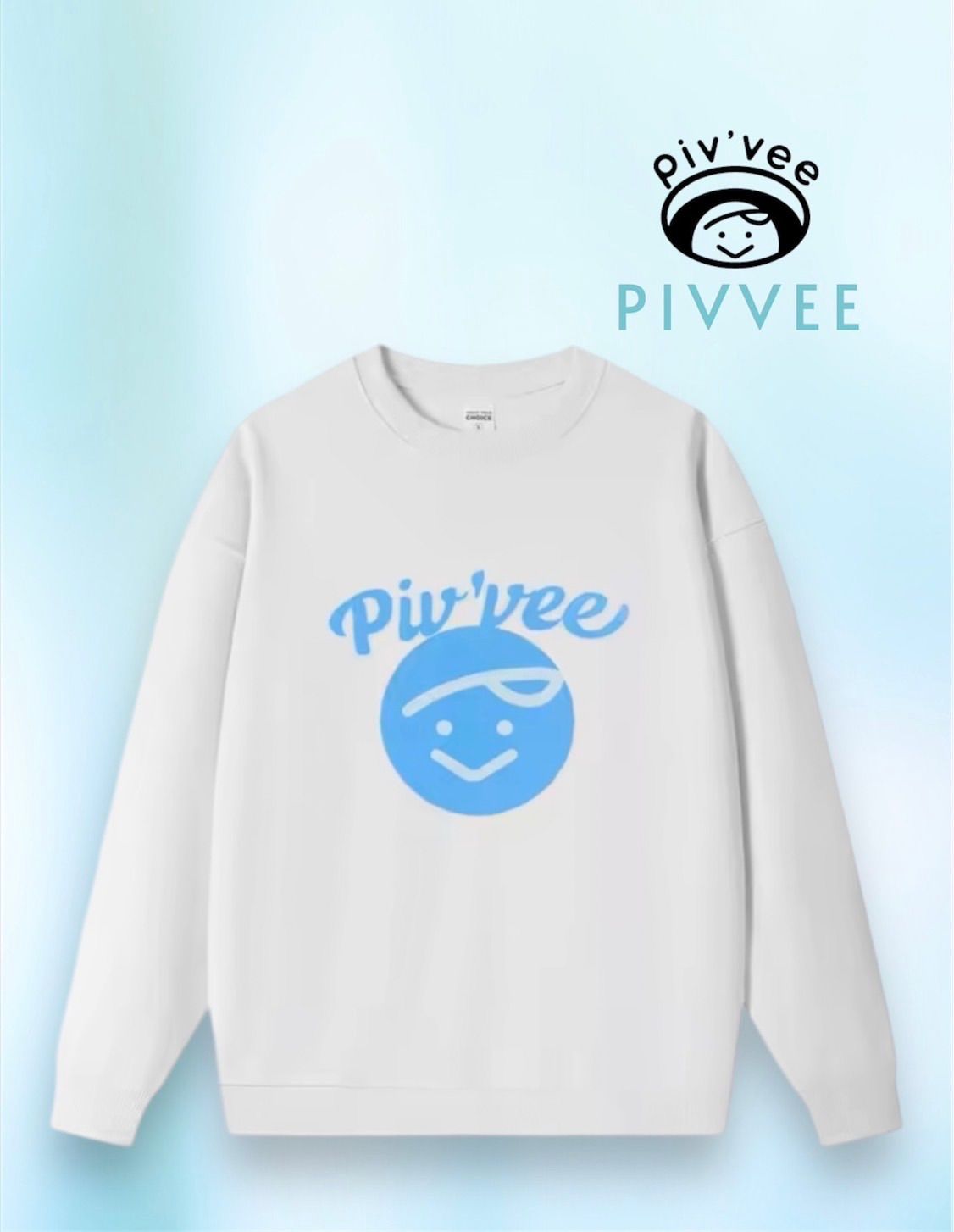 PIVVEE（フィブビー）ゴルフ　トレーナー白 PIVVEE（フィブビー）ゴルフ トレーナー白 pivvee