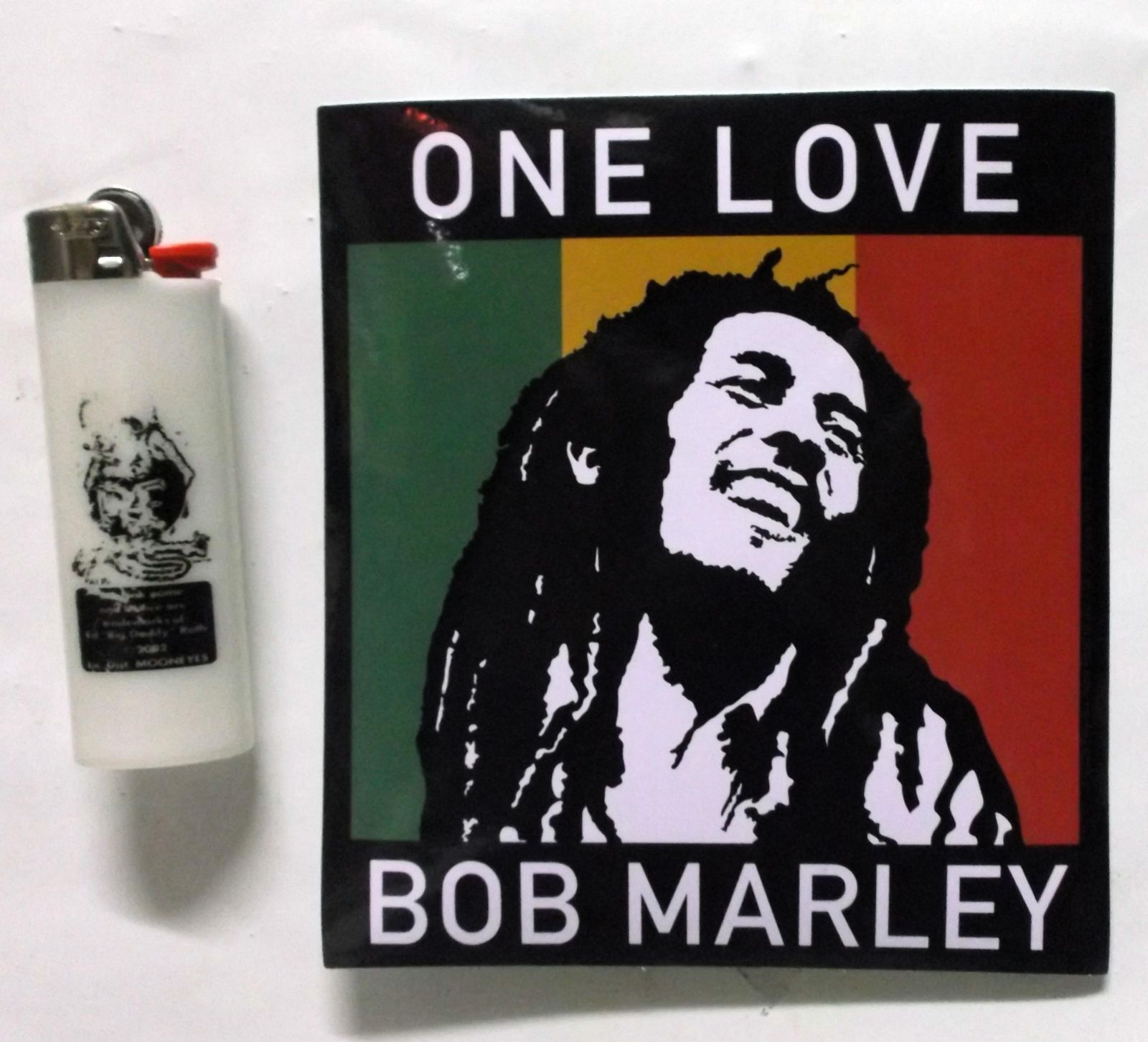 BOB MARLEY ボブマーリー　ステッカー BOB MARLEY ボブマーリー (生誕 80年 ) - One Love / ステッカー