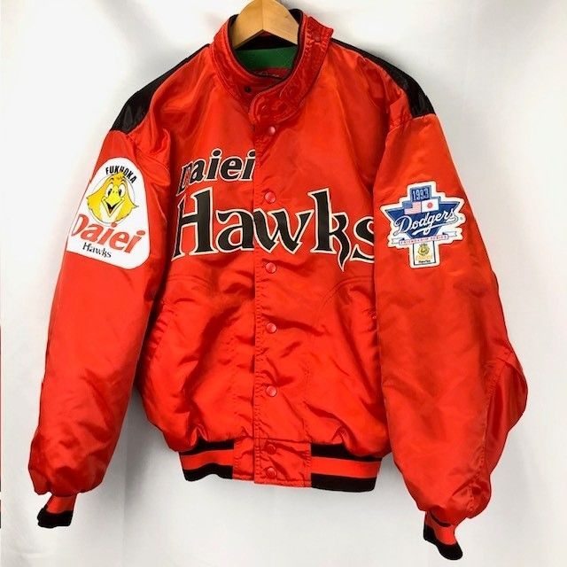 Rawlings Daiei Hawks ジャケット Mサイズ 90年代 Rawlings 裏フリース FUKUOKA Daiei HAWKS Dodgers