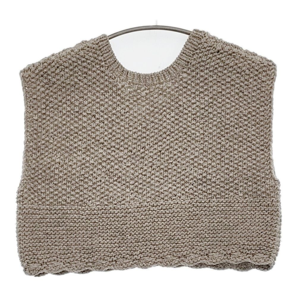 nest Robe ペルーボッブルニットベスト 01244-1061 Vネック ベスト 24 AW グレー レディース ネストローブ 5-1001 T
