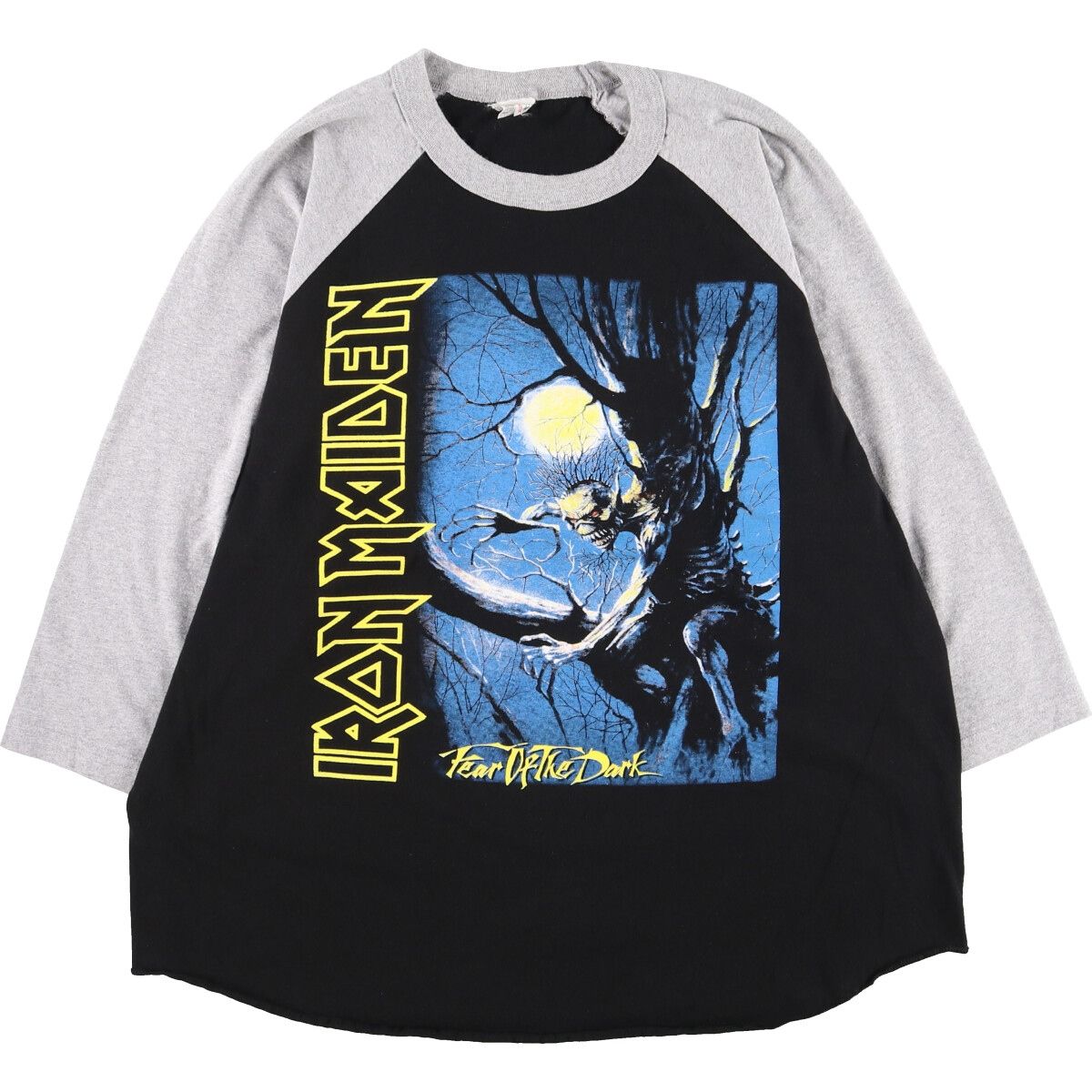 古着 SHAKA IRON MAIDEN アイアンメイデン 七分袖 ラグラン バンドTシャツ バンT メンズXXL /eaa438580 【中古】/eaa438580