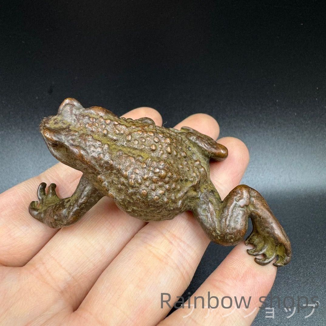 銅細工 カエル エル香挿 茶寵 香道具 装飾品 工芸品 美術品