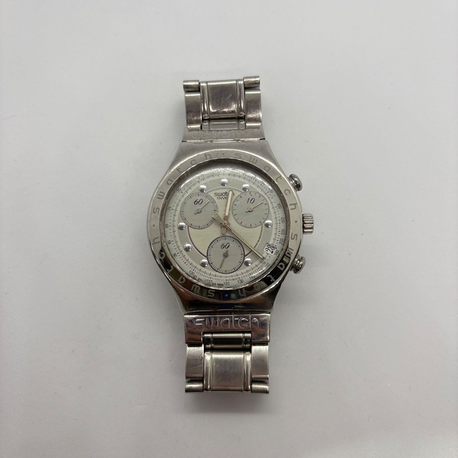 ジャンク品】swatch IRONY 腕時計 クロノグラフ - メルカリ
