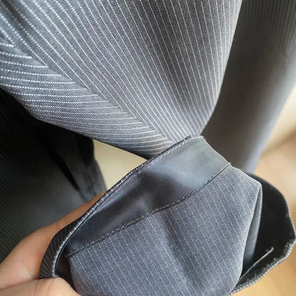  MUDULE ストライプ パジャマ チノパン パンツ