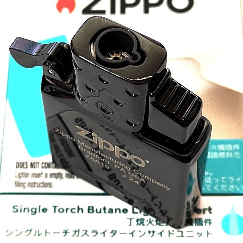 ZIPPO インサイドユニット 交換 ブラック ガスライター シングル