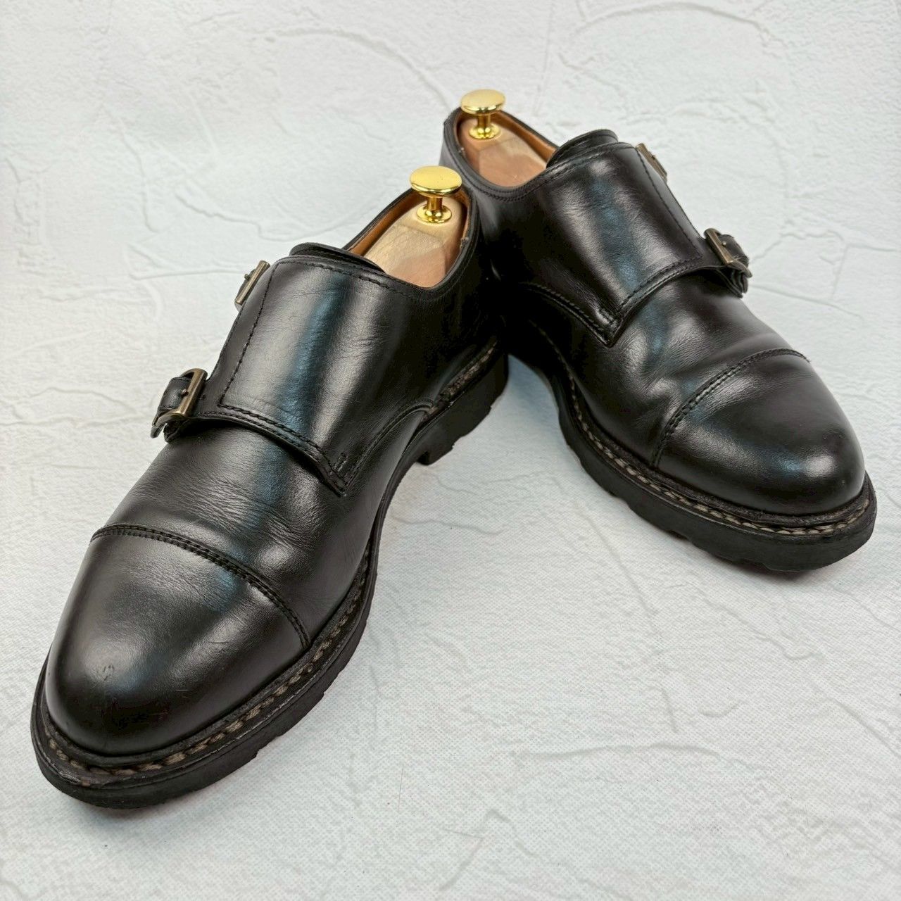 良品】PARABOOT パラブーツ WILLIAM ウィリアム ダブルモンク 黒 