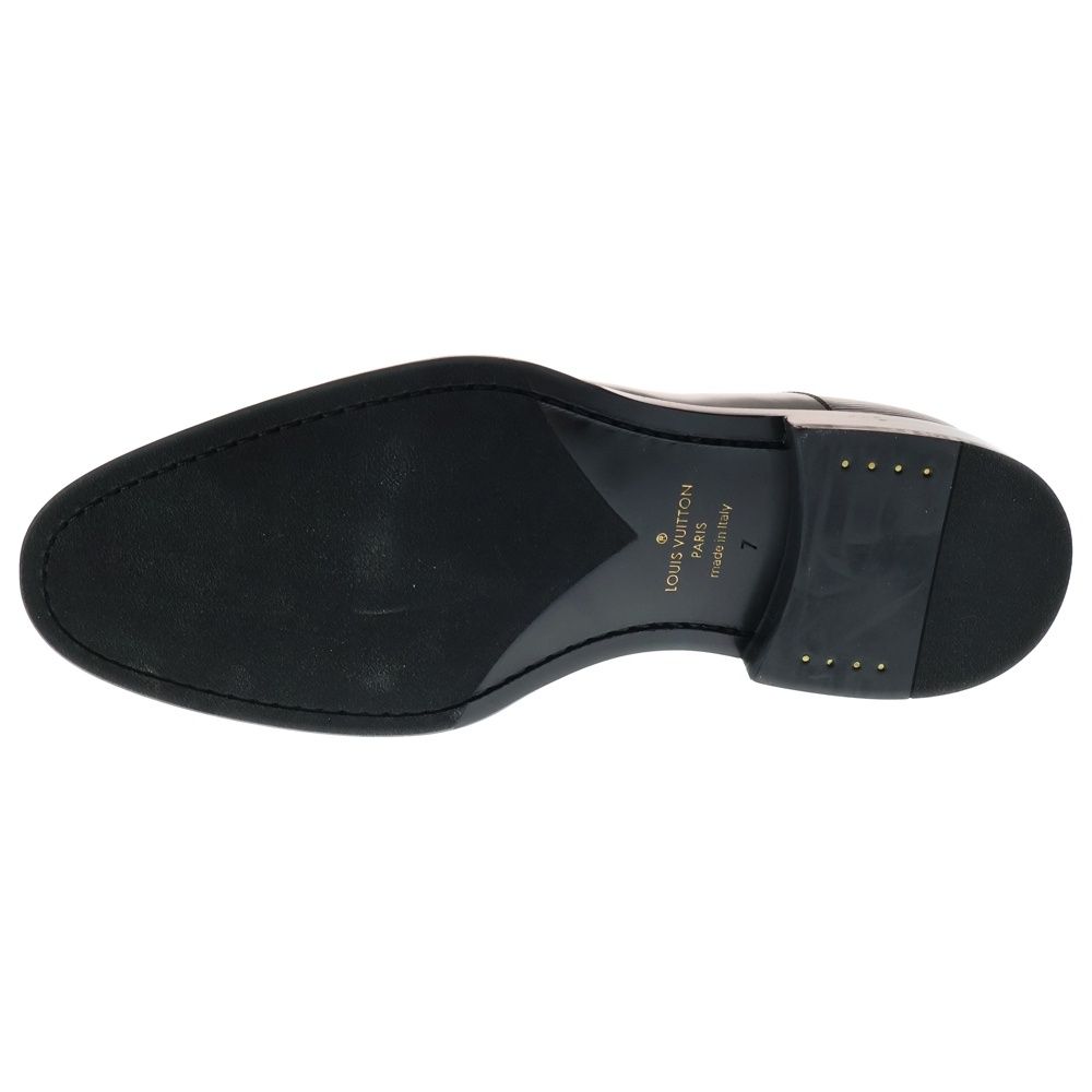  LOUIS VUITTON ルイヴィトン LVロゴ エピ 外羽根 プレーントゥレザーシューズ ブラック その他 靴