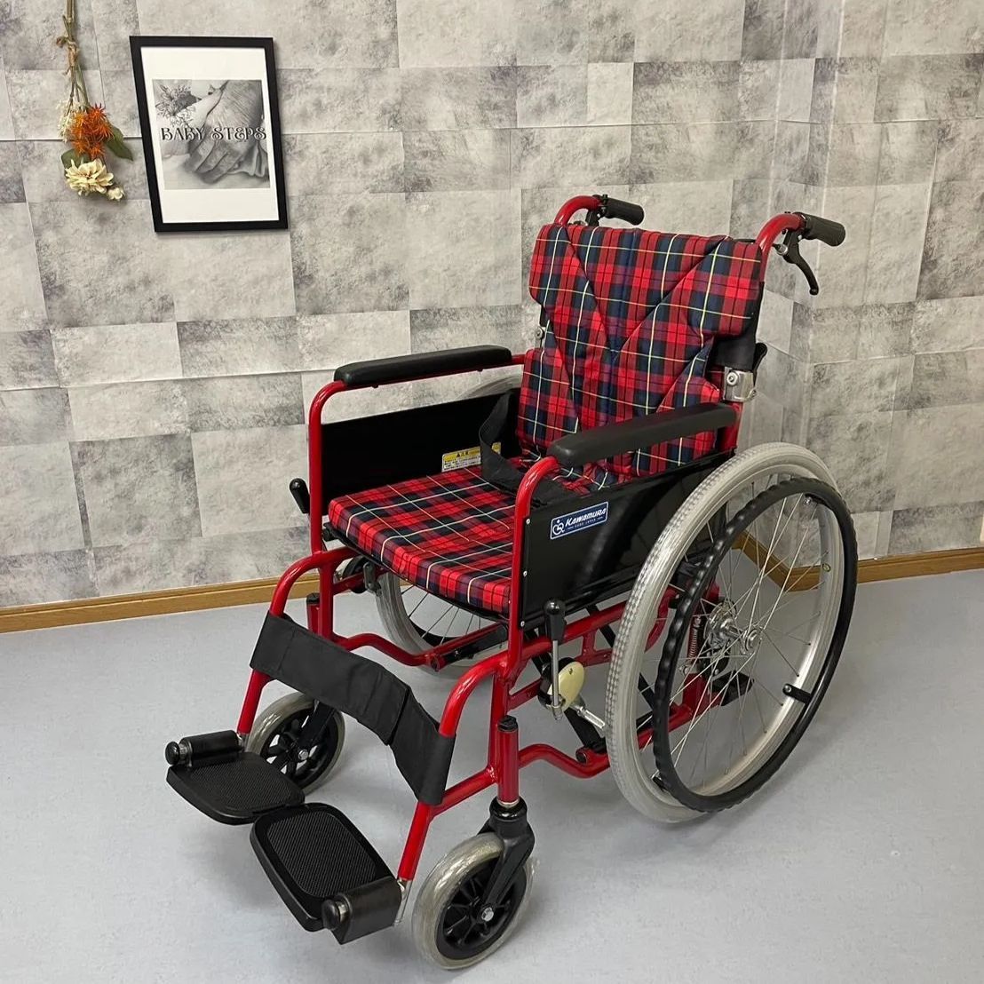 BM.J22-40SB-M カワムラサイクル 自走式 車椅子 アルミ製 中古車椅子 