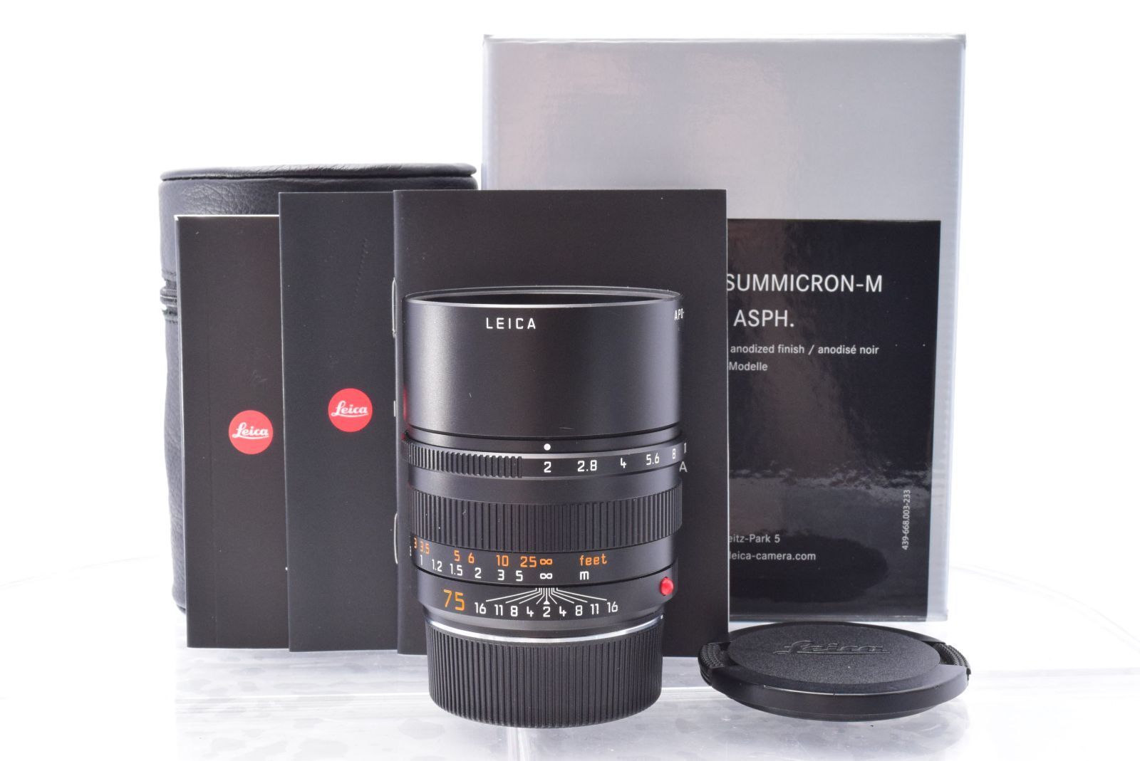 301-11637☆極上品☆Leica ライカ APO Summicron-M 75mm f2 ASPH Black