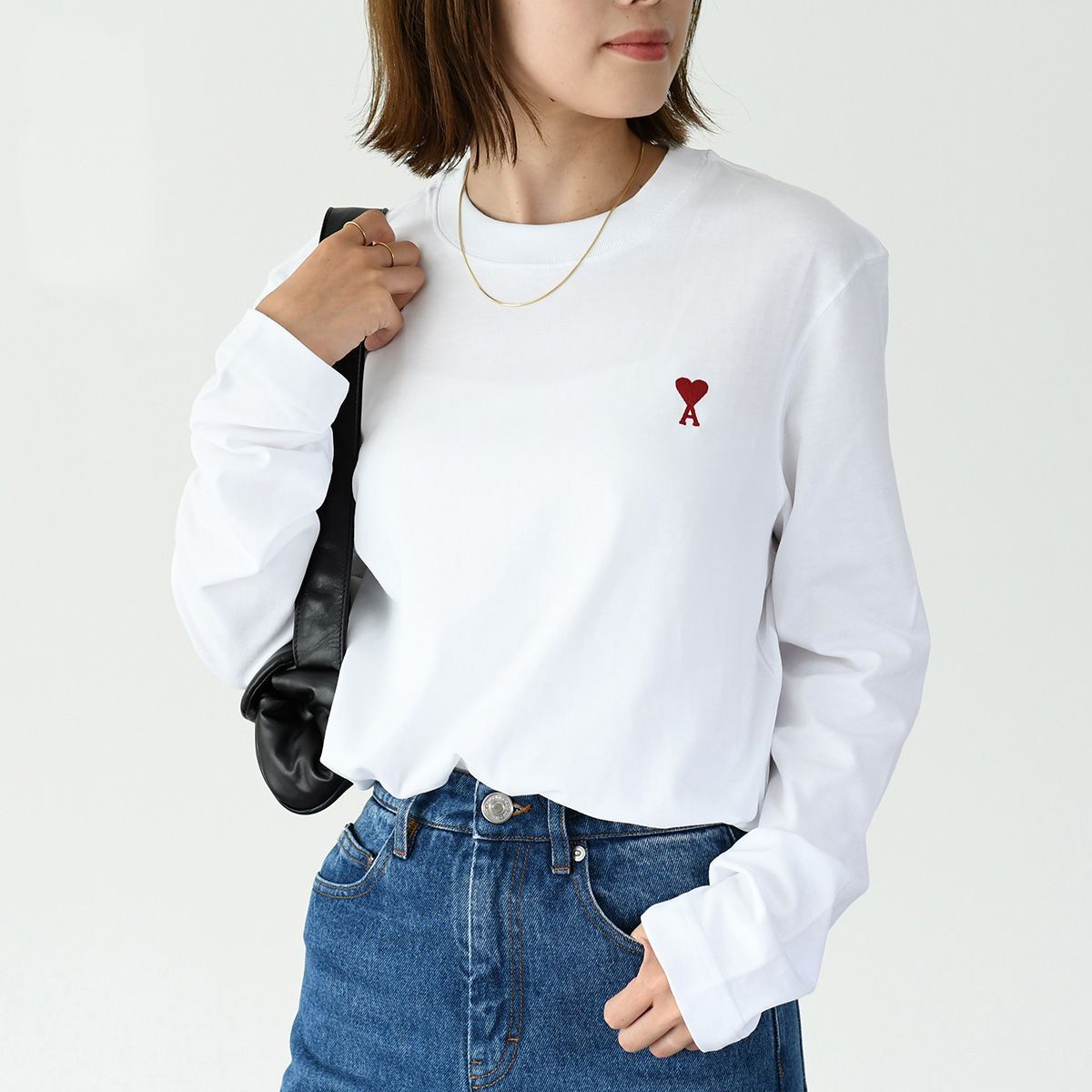 (アミ) AMI ロングスリーブ Tシャツ UTS205 726 0951 Ami Paris アミパリ Amiparis UTS205.726 Tシャツ LONG SLEEVES