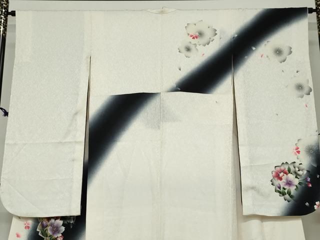 平和屋着物○豪華振袖 草花文 暈し染め 金彩 正絹 逸品 DAAW5745ud