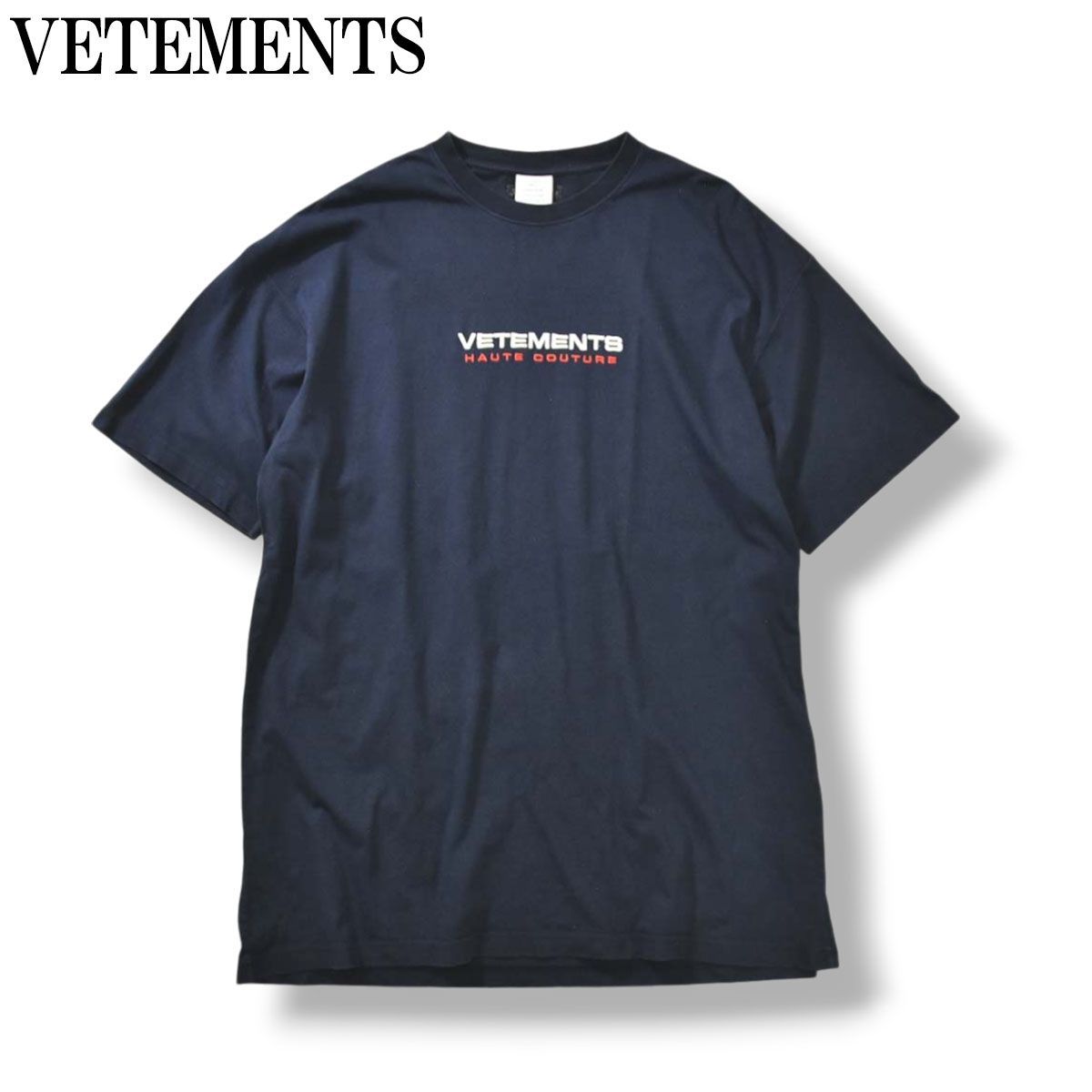 ヴェトモン VETEMENTS オーバーサイズ オートクチュールロゴ 半袖 T 