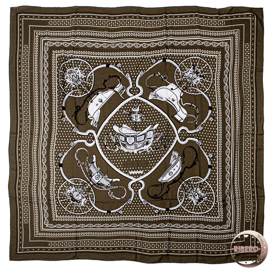 HERMES エルメス カレジェアン Springs Bandana スプリングス