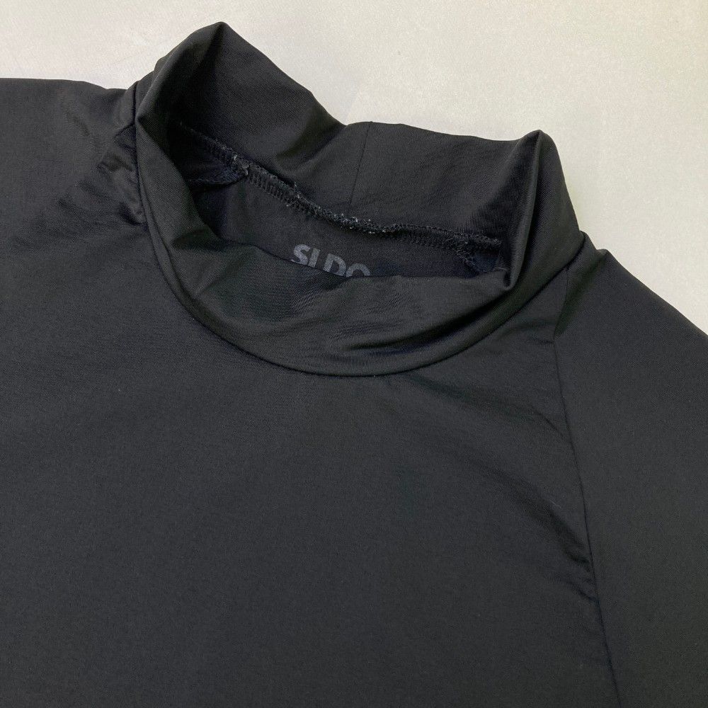 サイズ：XS SLDO. エスルド ハイネック 半袖Tシャツ ブラック系