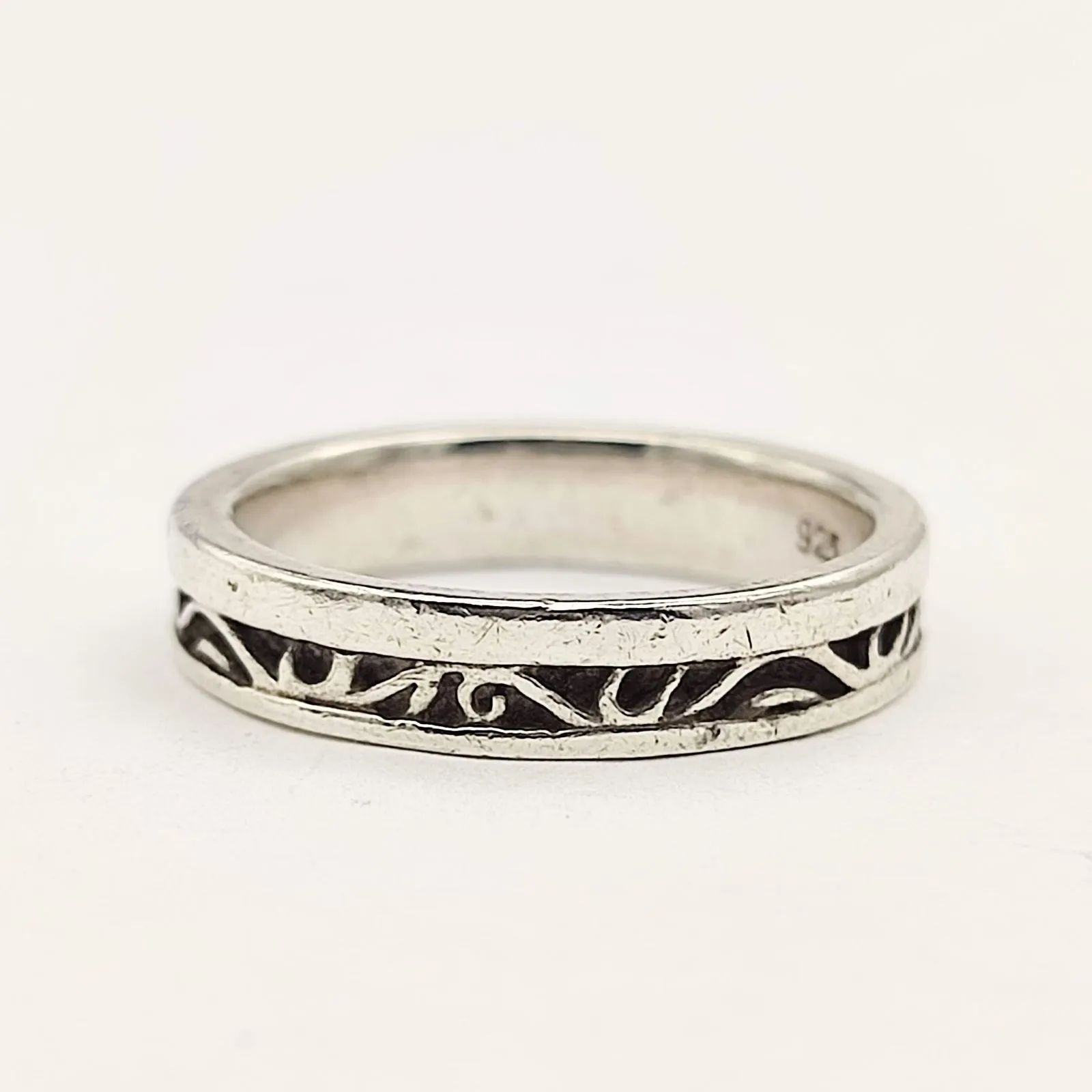 美品】アラベスクデザインリング 唐草 SILVER シルバー925 20号