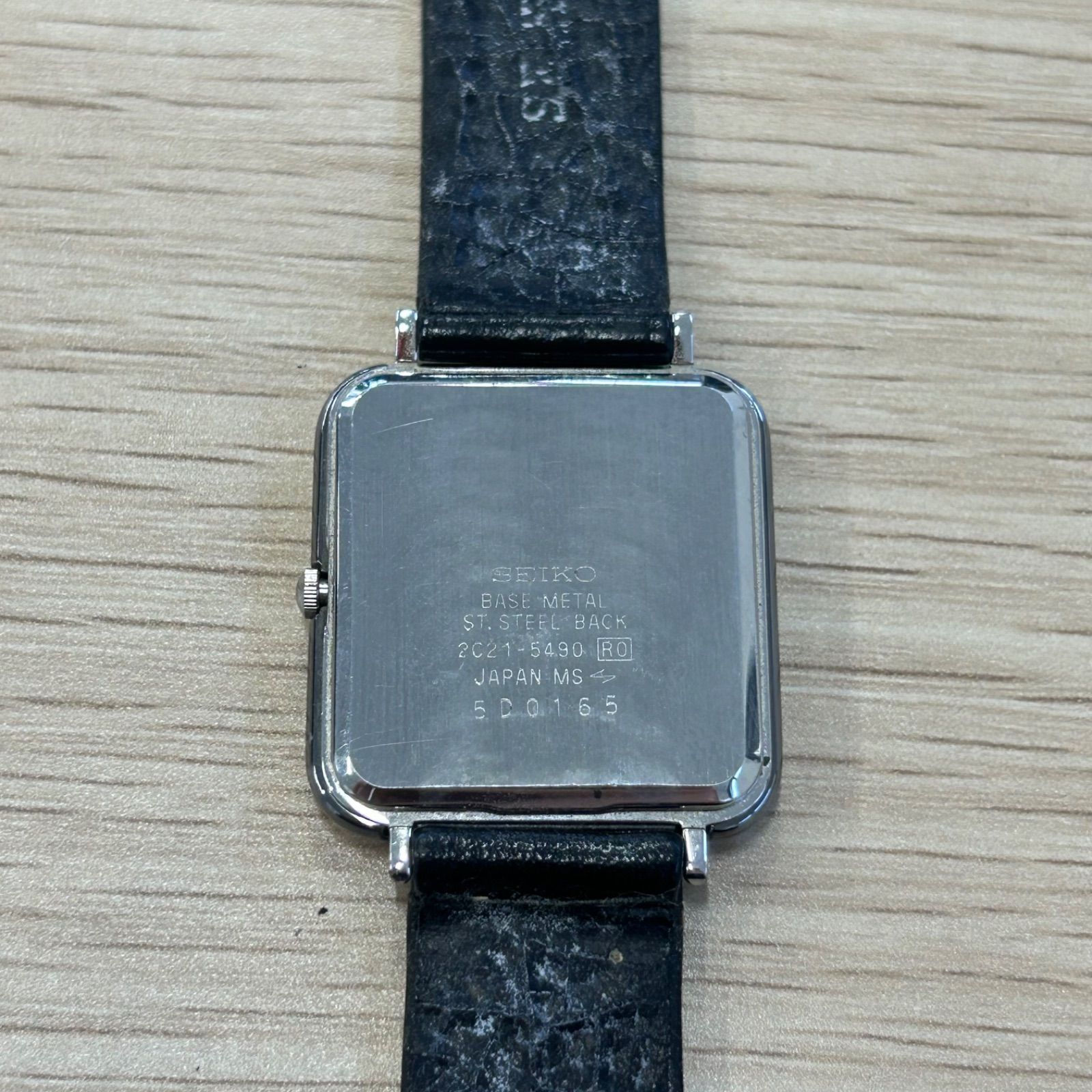 稼働 SEIKO セイコー 2C21-5490 AVENUE メンズ スクエア SEIKO セイコー 2C21-5490 AVENUE メンズ スクエア - メルカリ