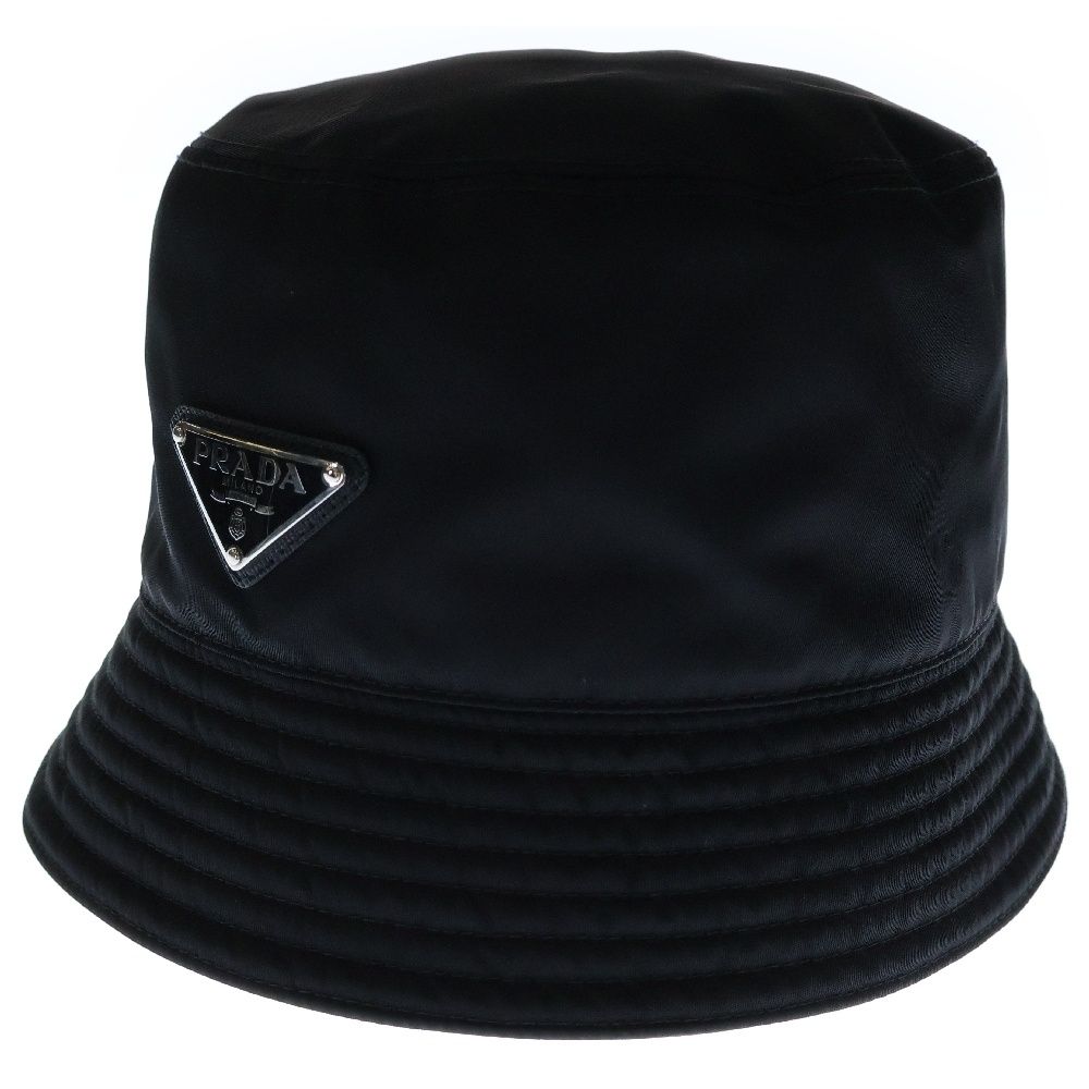 PRADA プラダ Re-Nylon バケットハット 黒 ナイロン トライアングルロゴ 2HC137