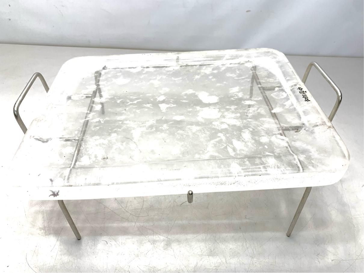 水晶プレート 焼肉 韓国食器 サムギョプサル 調理器具 業務用 セット台付 A9757A12