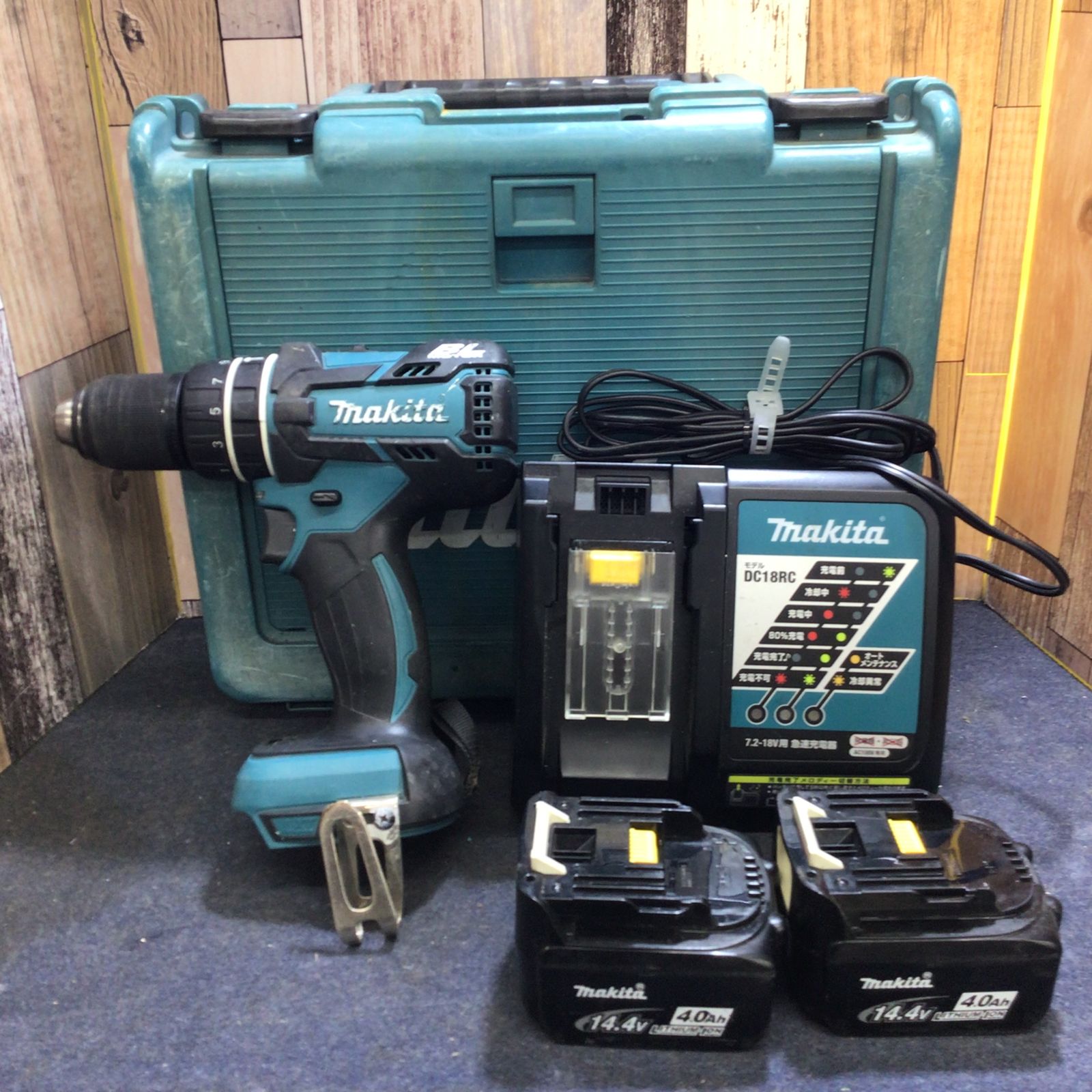 未使用】マキタ makita 充電式振動ドライバドリル HP470DRMX