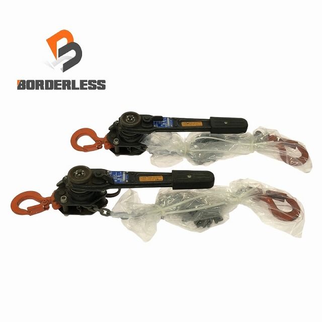 2台セット 象印 エレファント レバーブロック Y2-50 荷重0.5ton|500㎏ レバブロ トルコン レバーホイスト 荷揚げ 荷締め 108970