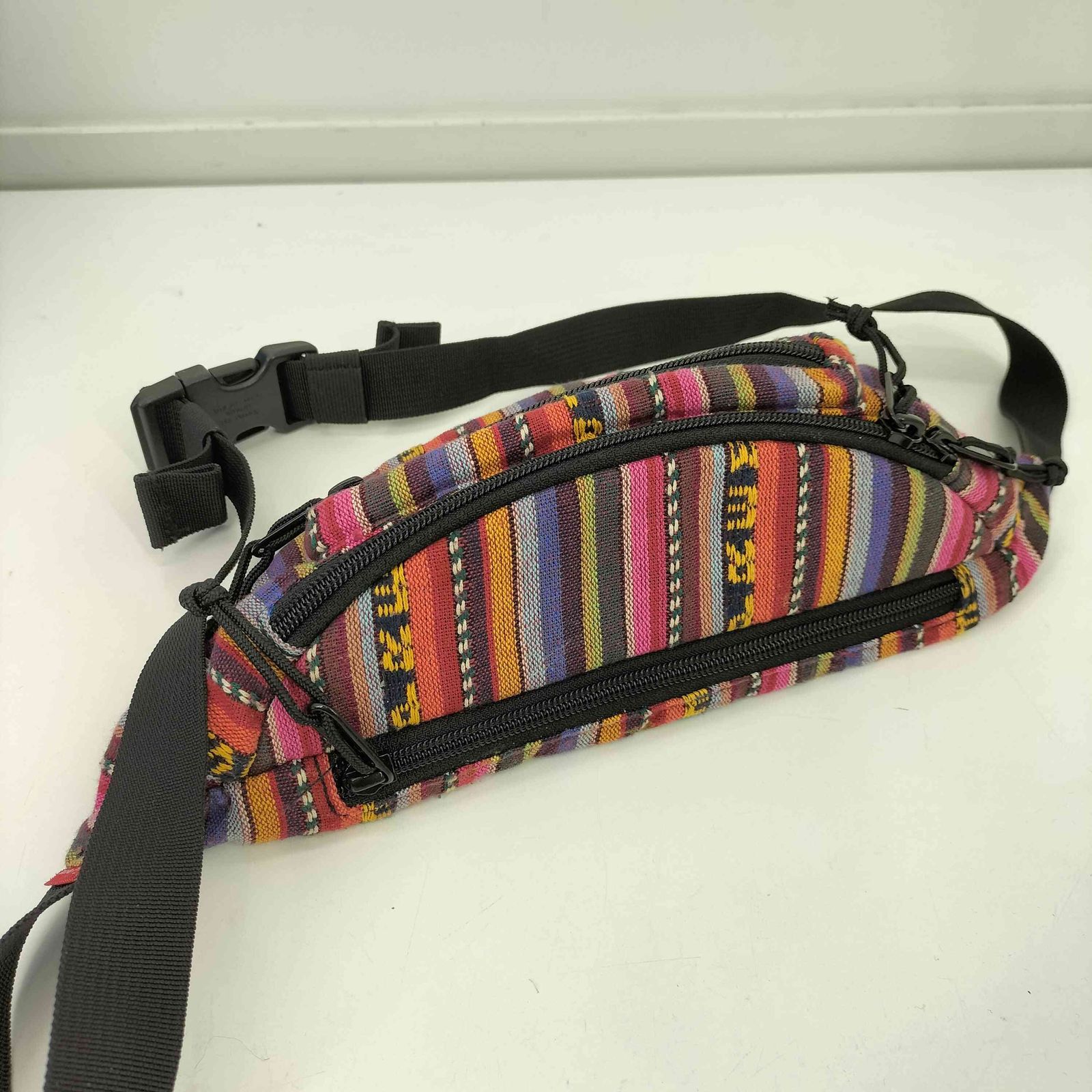 シュプリーム Supreme 2020SS Woven Stripe Waist Bag 総柄