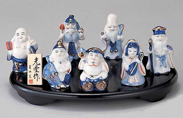 ぽよ 薬師窯 染錦 七福神(中)（薬師窯 – 中外陶園オンラインストア）
