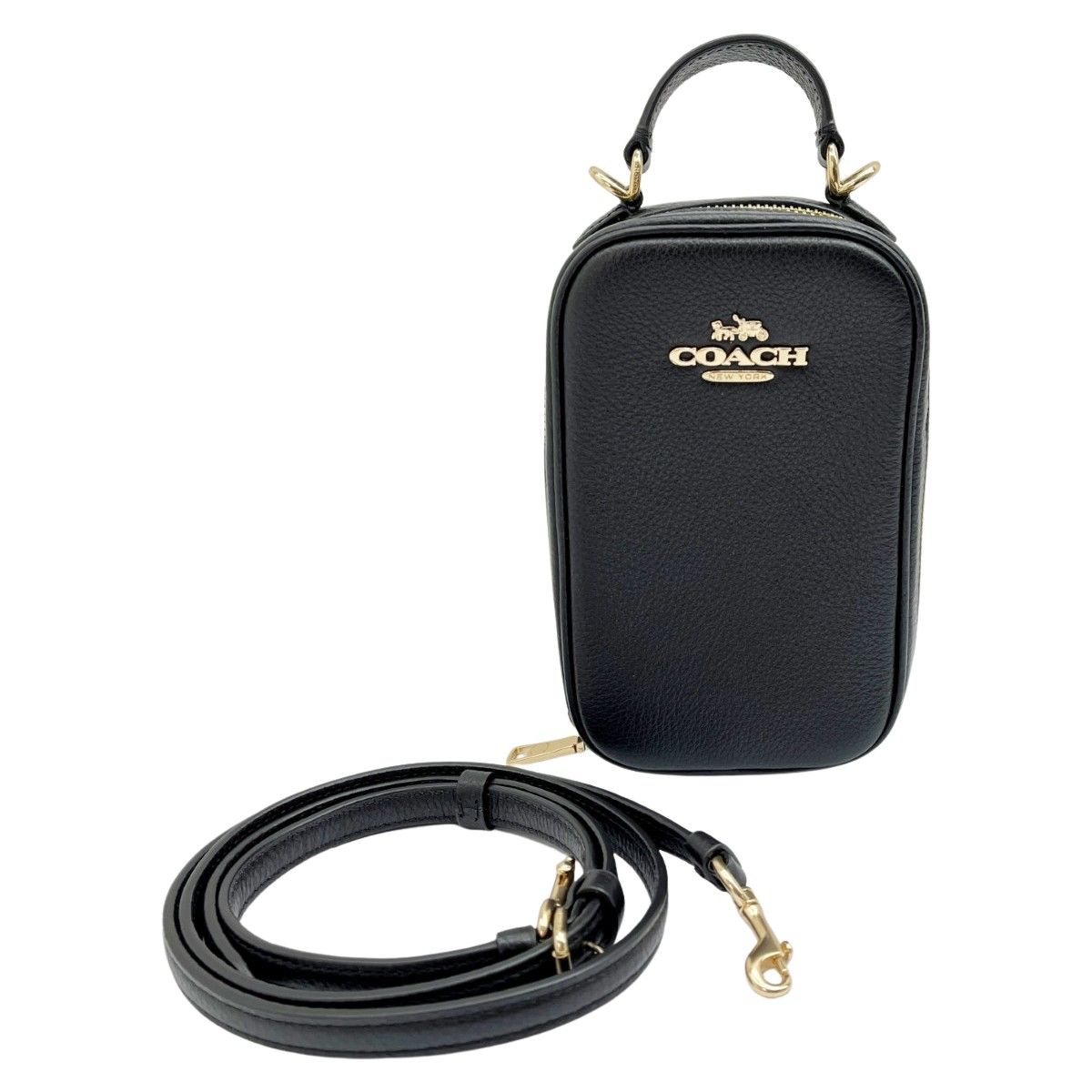 ◇◇COACH コーチ ミニショルダーバッグ 2WAY 小売 CB854 ブラック 