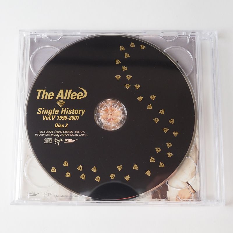 THE ALFEE（アルフィー）SINGLE HISTORY Ⅴ 1996-2001 (背表紙無し) CD2枚組 TOCT-26735 [OL1] -  メルカリ