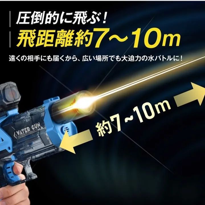 人気 電動吸引式ウォーターガン5セット 水鉄砲 電動 ウォーターガン