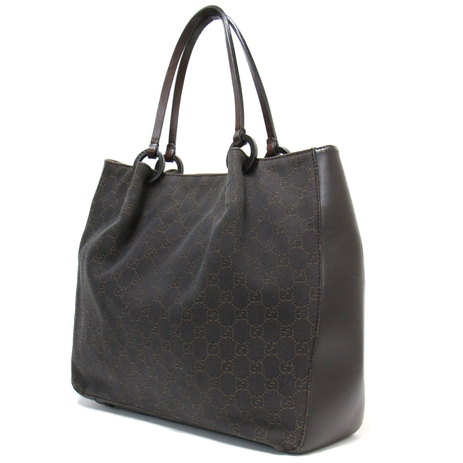 GUCCI ブラックレザー 革 鞄 bag マグネット 小売 グッチ GUCCI レザー