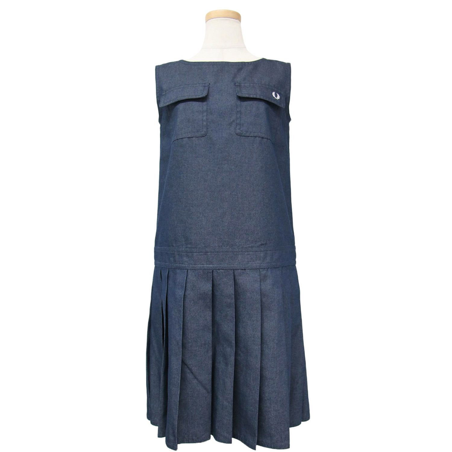 美品 FRED PERRY フレッドペリー ワンピース ネイビー 紺 サイズ:8(S  