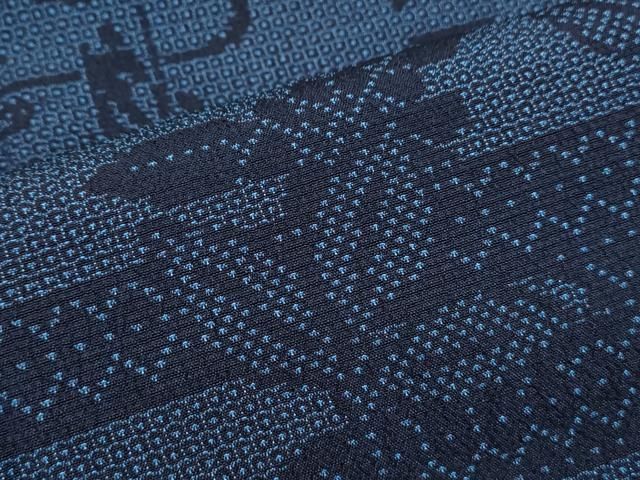 平和屋着物○本塩沢 110亀甲 エ霞草花文 正絹 逸品 CAAX3042th - メルカリ