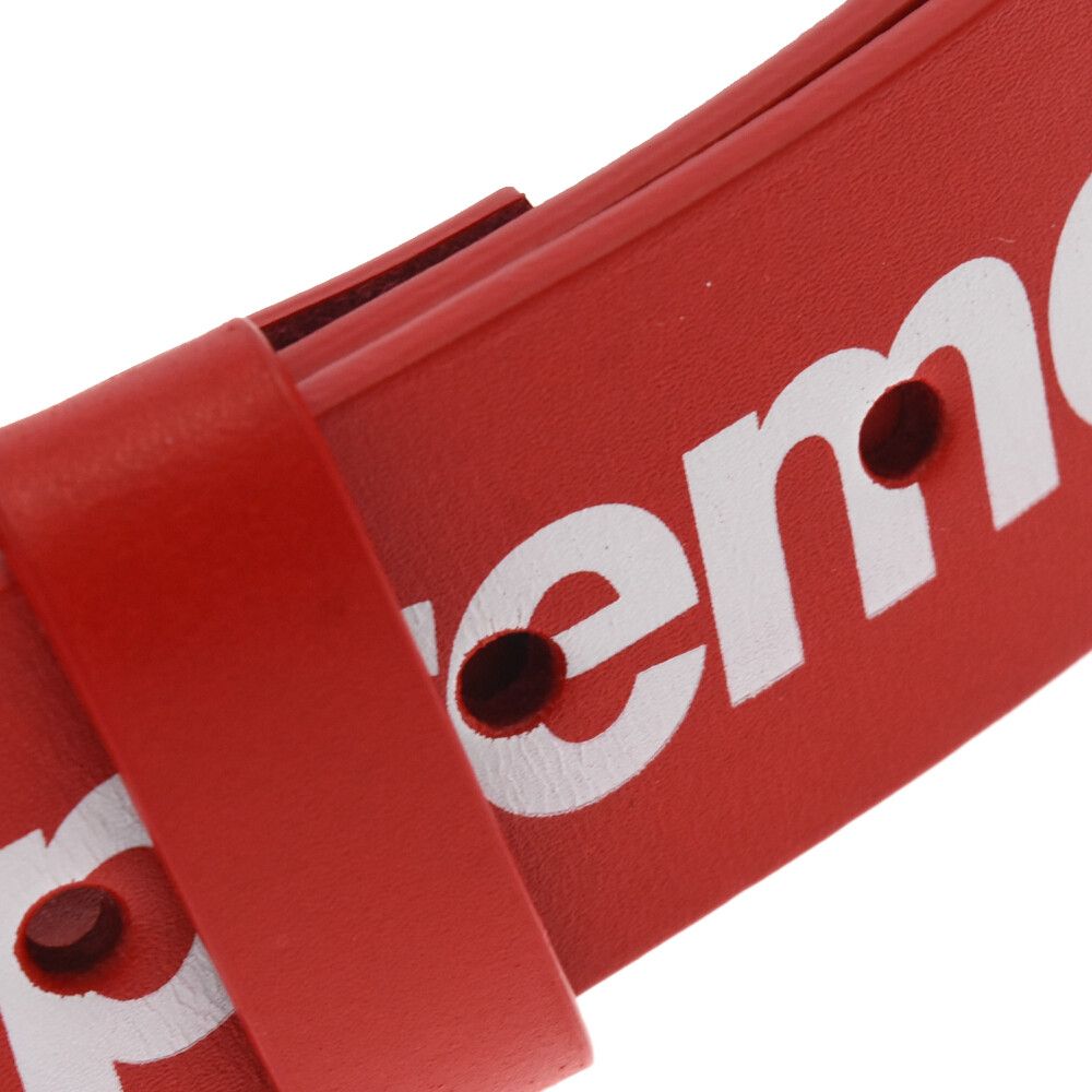 Supreme レザー ベルト レッド Supreme Repeat Leather Belt Red – N-Hype