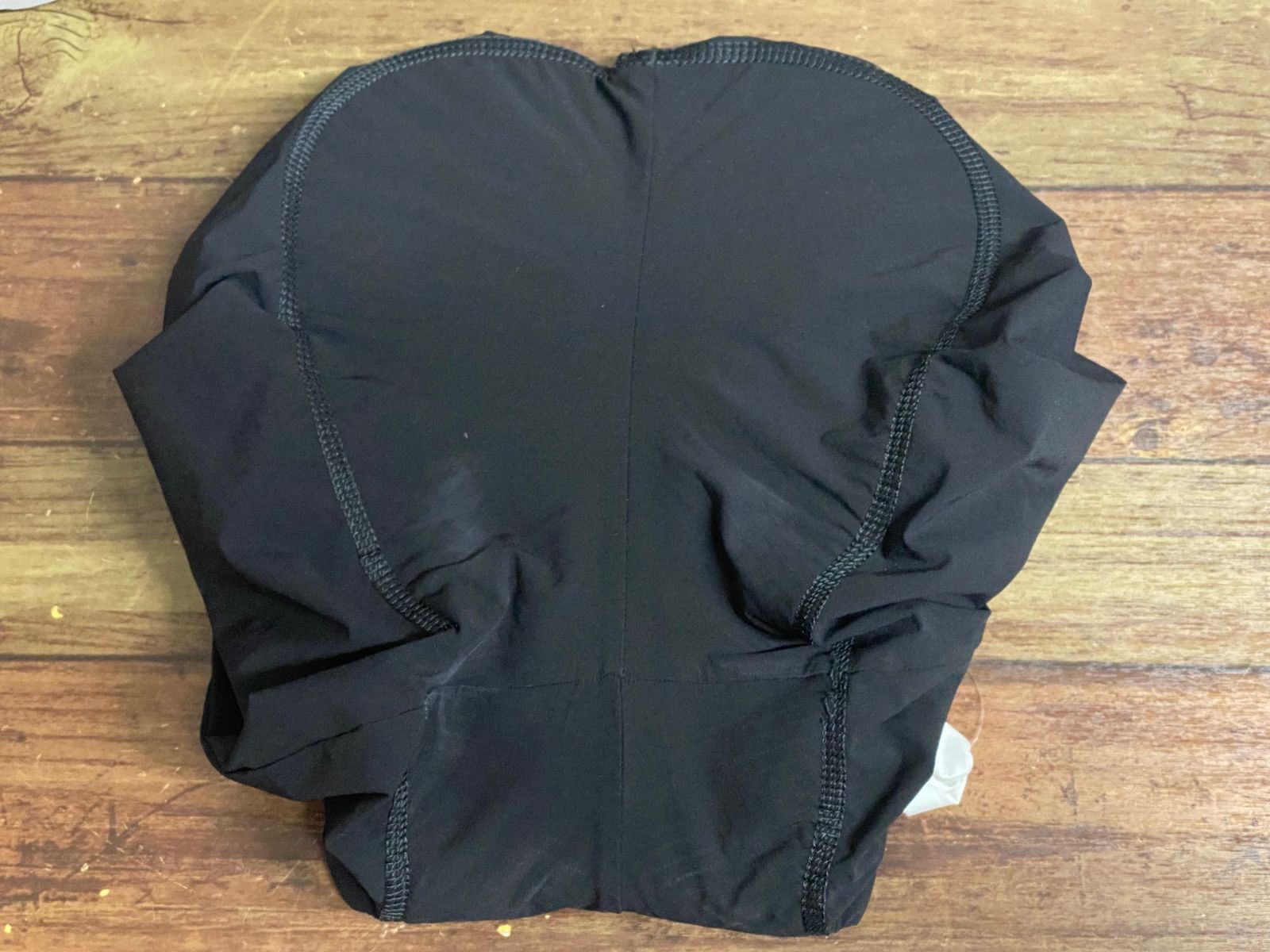 JH541 パスノーマルスタジオ PAS NORMAL STUDIOS ビブショーツ S 黒 ロゴプリント割れ BRIGHTFACE_UK