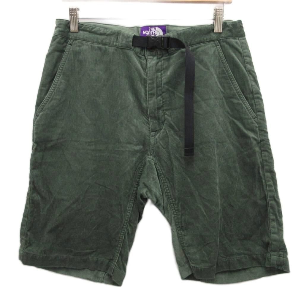 ノースフェイス パープルレーベル THE NORTH FACE PURPLE LABEL コーデュロイパンツ ハーフパンツ ショートパンツ 緑 グリーン 34 約S-M MET2