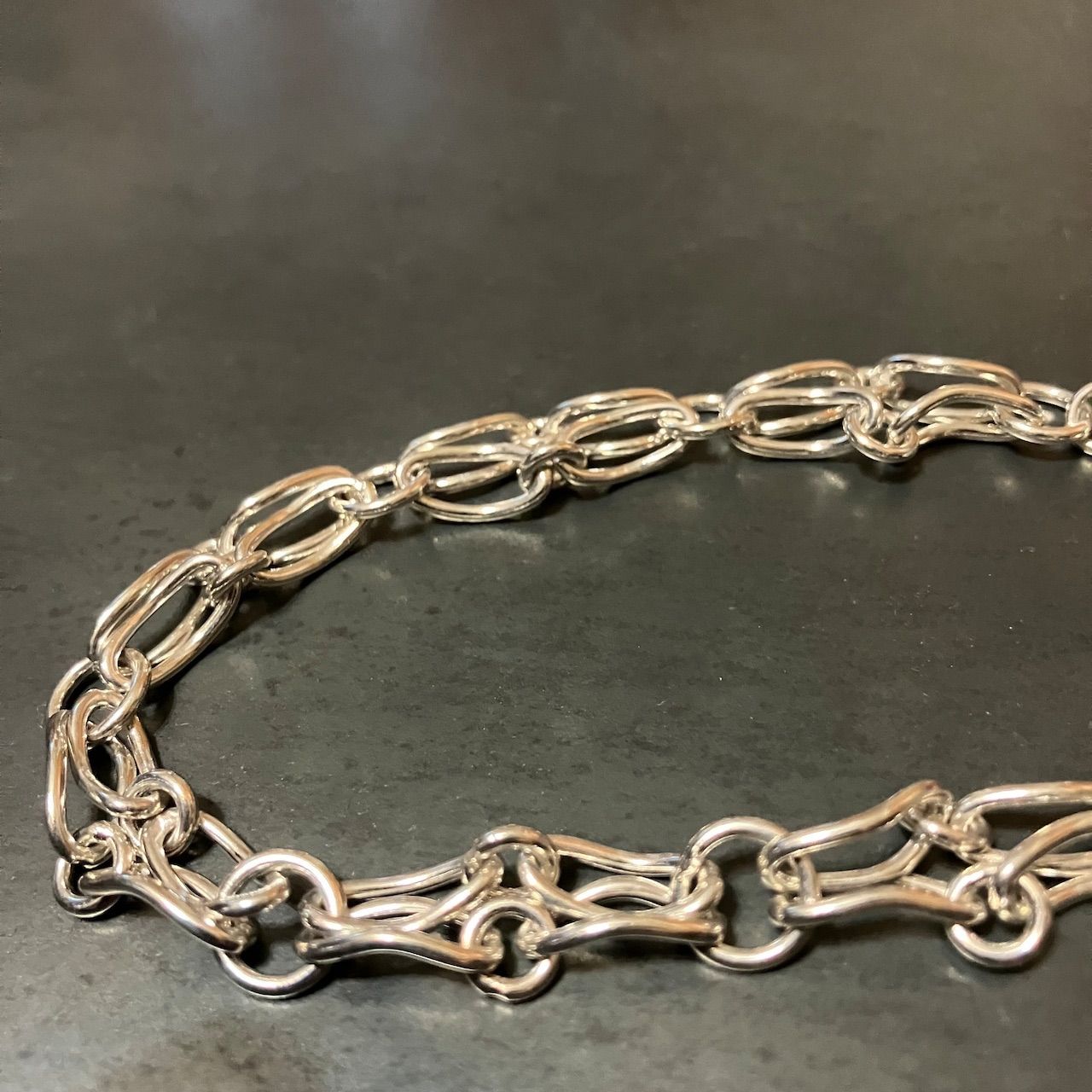 誕生日プレゼント SILVER925 DEFORMATION DESIGN MANTEL BRACELET/シルバー/ブレス アクセサリー
