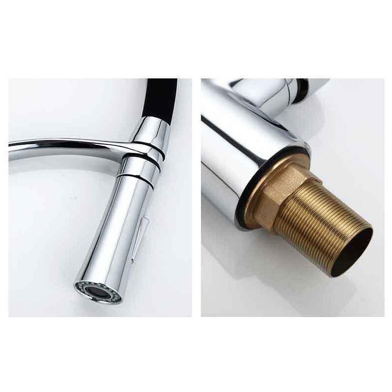 シングルレバーステンレス蛇口 伸縮ノズル