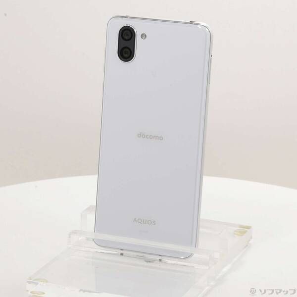 中古品〕 AQUOS R3 128GB プラチナホワイト SH-04L docomoロック