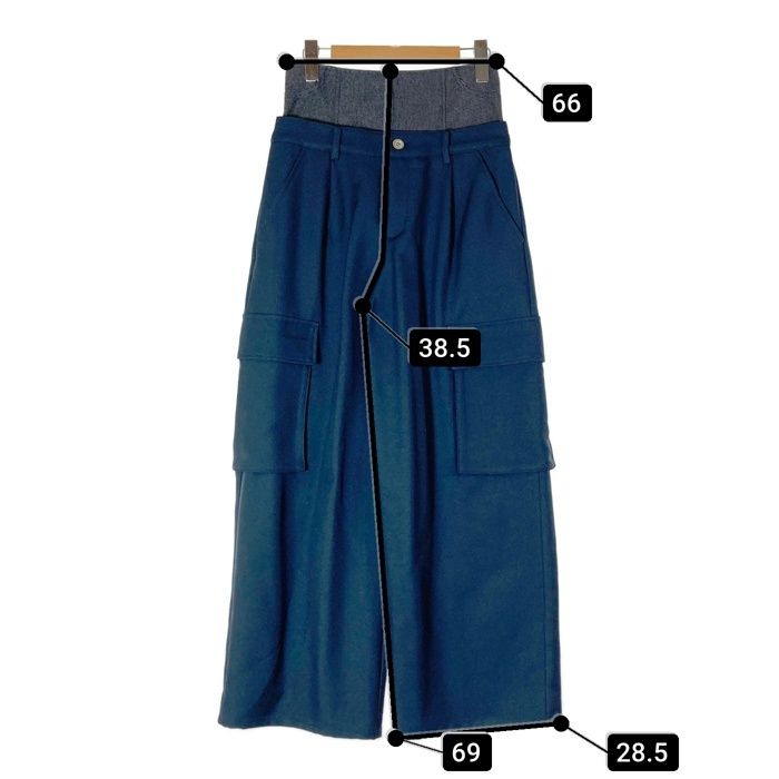 Ameri アメリ DENIM LIKE CORSET WORK PANTS DENIM LIKE CORSET WORK PANTS