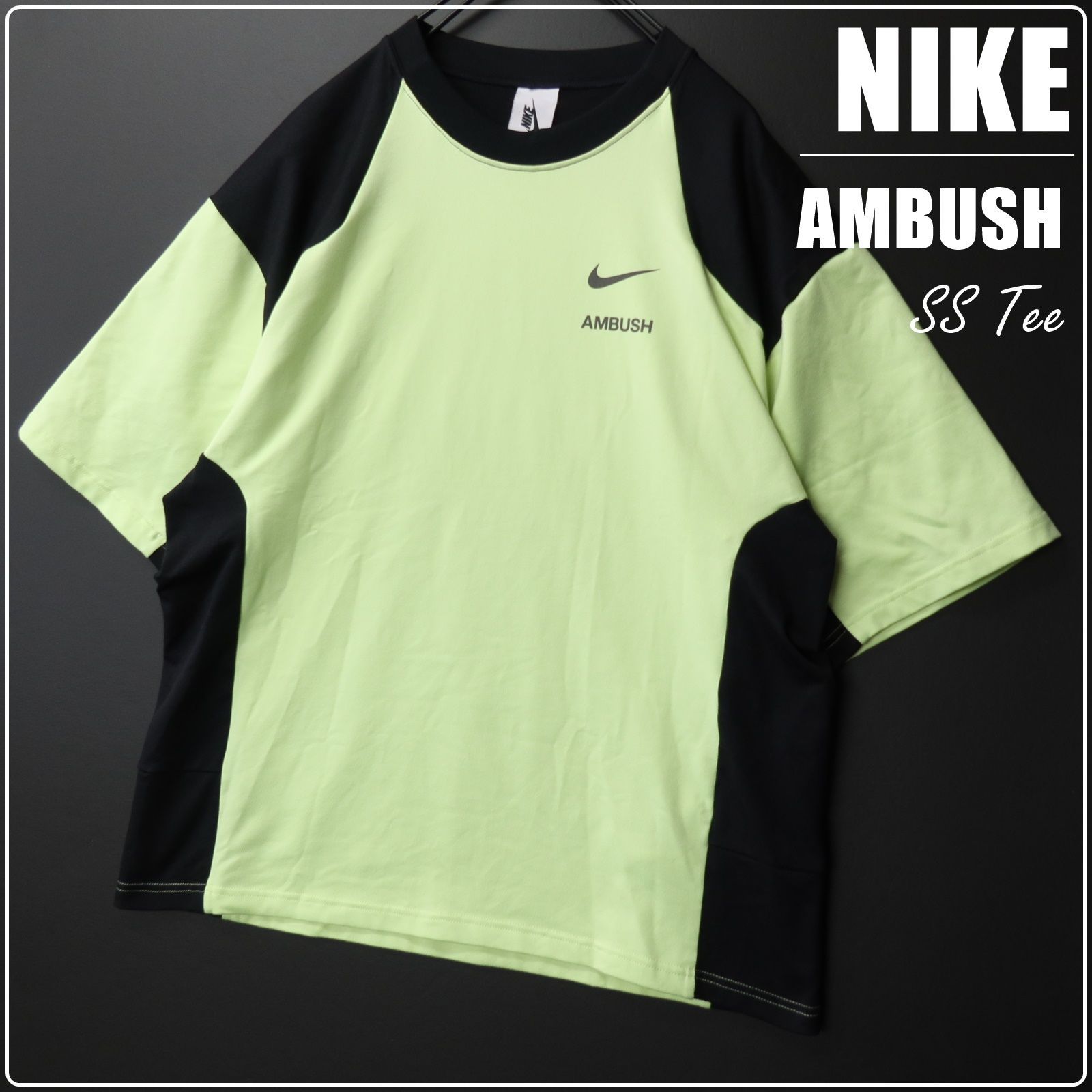 人気アイテム☆NIKE × AMBUSH ナイキ × アンブッシュ 半袖Tシャツ ストレッチ SIZE S ライムグリーン - メルカリ