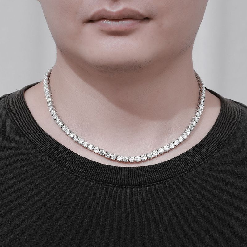 モアサナイト ネックレス 5ミリ 40cm 【5NS40】 - メルカリ