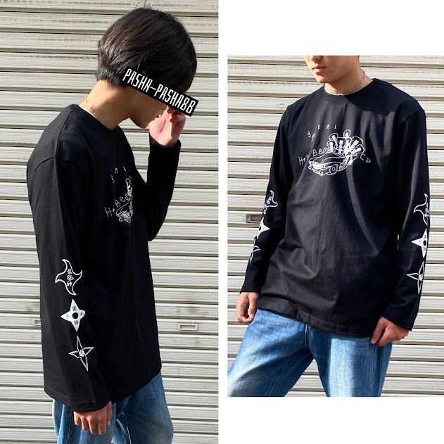 90s グッドレギュラー　ロンt スカル　袖プリント　骸骨　フェード　ブラック ロングTシャツ 長袖 トップス メンズ 黒 ブラック 袖プリント