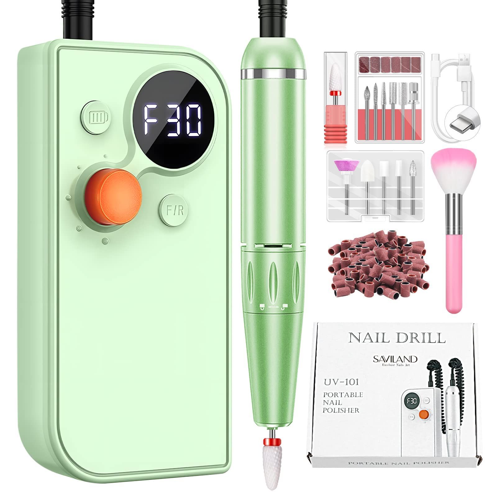 数量限定】Saviland 電動ネイルマシン コードレスネイルドリルマシン