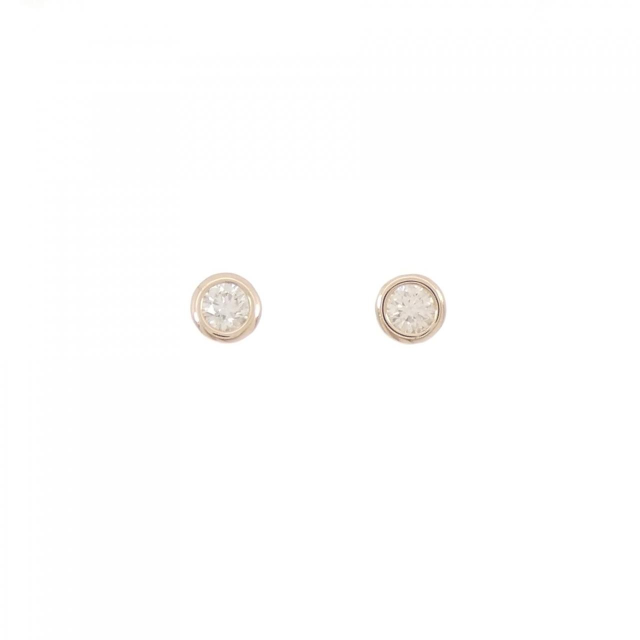 K18PG ダイヤモンド ピアス 0.45CT