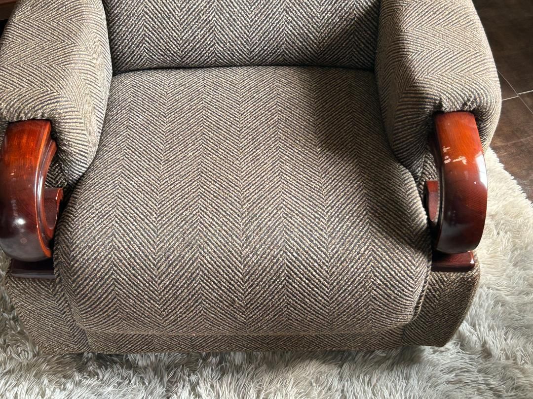 レトロヴィンテージミッドセンチュリー一人用アームソファ2脚 IR