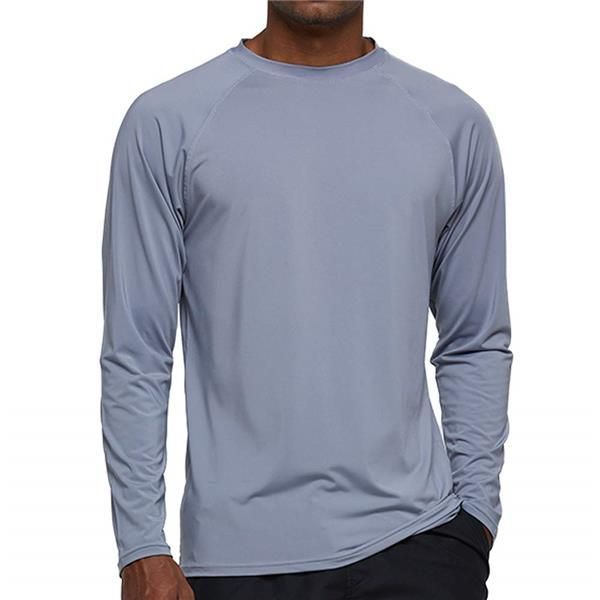 S_グレー Tonna（トンナ） ラッシュガード メンズ 水着 長袖 水陸両用 [UVカット UPF50+・吸汗速乾・高弾力] スイムウェア フィットネス スポーツシャツ マリンスポーツ おしゃれ 全8色 おおきいサイズ S～2XL (Sサイズ・グレー)