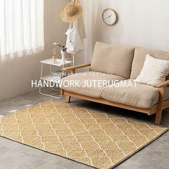 ラグ ジュートマット ラグ 玄関マット 約120×180cm 屋内 手織り トロン モロッカン MARWIL-DEMENAGEMENTS_CH