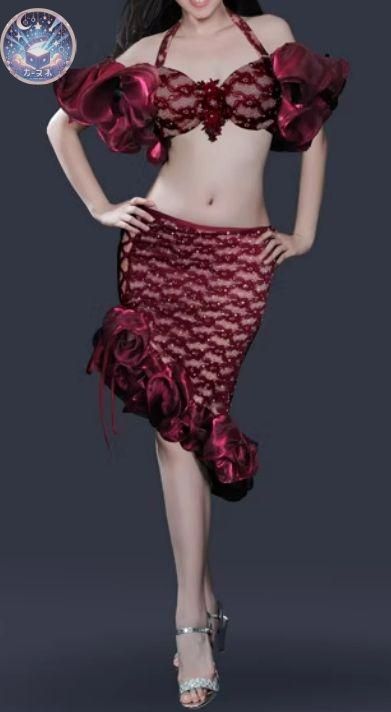 ♥ ベリーダンス 衣装ミニ オリエンタル衣装 ブラ スカート