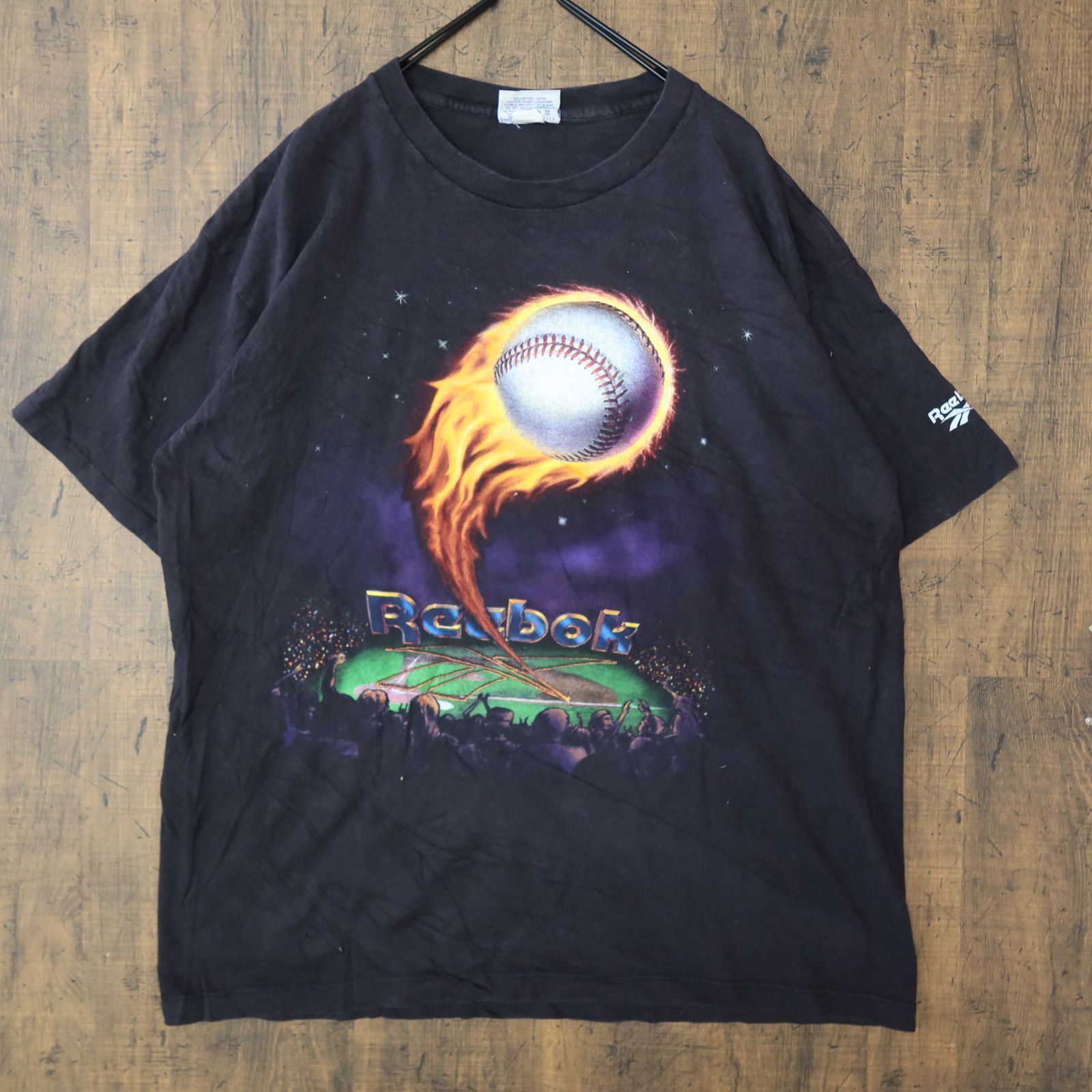 90s Vintage US古着☆Reebok リーボック 半袖Tシャツ ベースボール